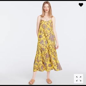 J. Crew NWT Tiered cotton poplin dress in Ratti® golden paisley